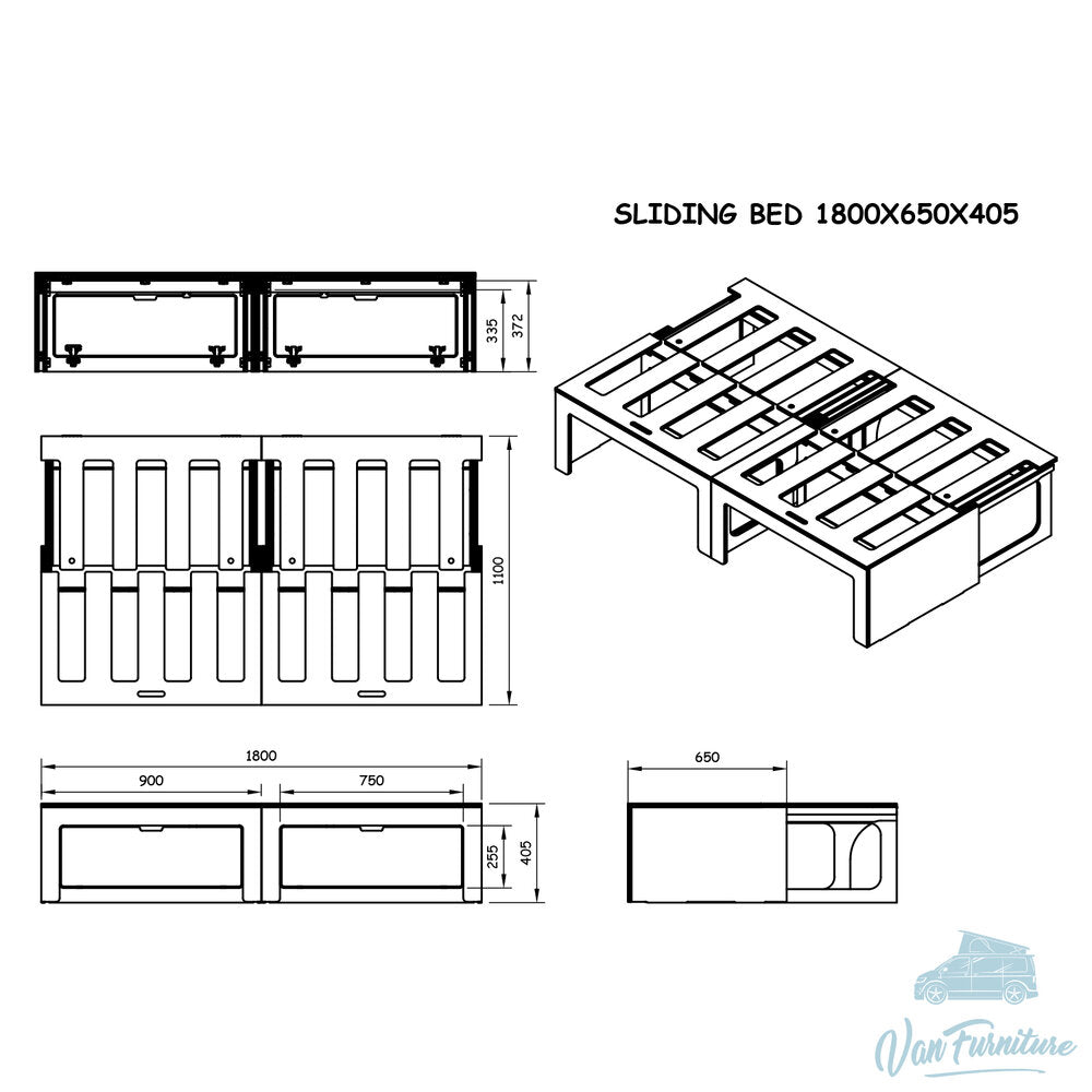Buffalo Board Ply Sliding Bed