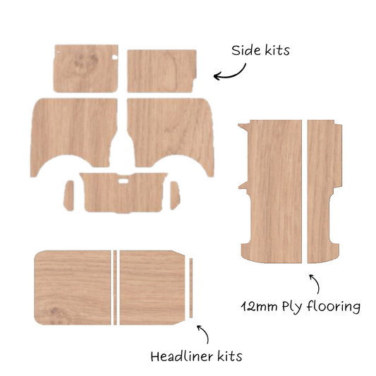 FULL VW T5/6 ply lining kit - sides, floor & Roof