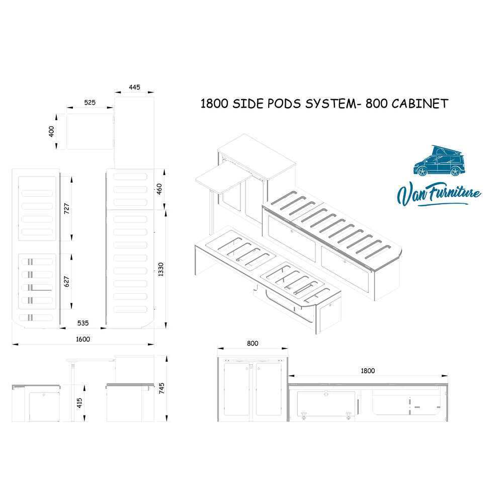 Side Pod Campervan Interior
