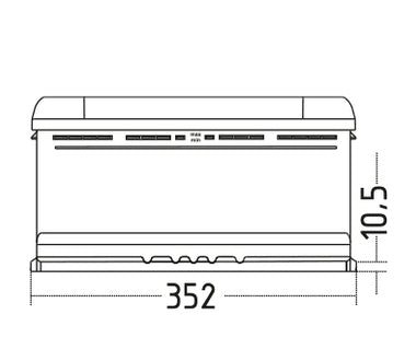 Low Height 12V 105AH Jenox AGM Leisure Battery