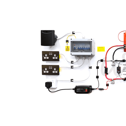 12V DC-DC & 240V Mains Hook Up Complete Camper Van Kit