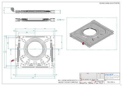 FASP Fiat Ducato, Boxer, Relay Single Seat Swivel Base (1994-2006)
