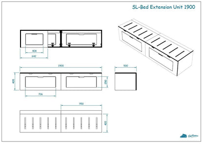 Extension Storage Pod for Sliding Bed