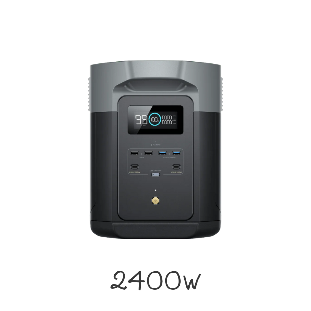 EcoFlow Delta 2 MAX Portable Power Station - 2400W Output