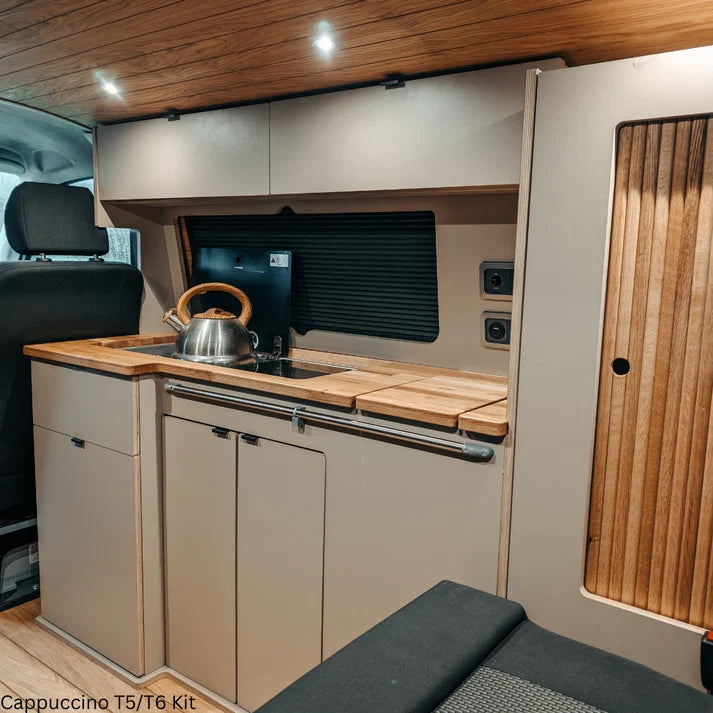 In stock now: LWB VW T5/6 Campervan Kitchen interior (Cream)