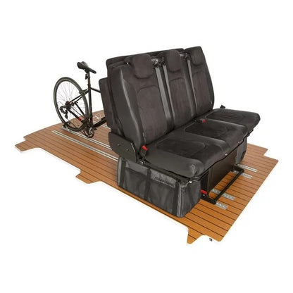 Mobiframe Bed Bench on Rails - 3 Seater