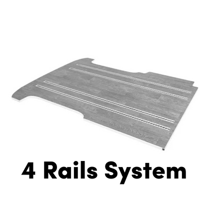 Mobiframe Bed Bench on Rails - 3 Seater