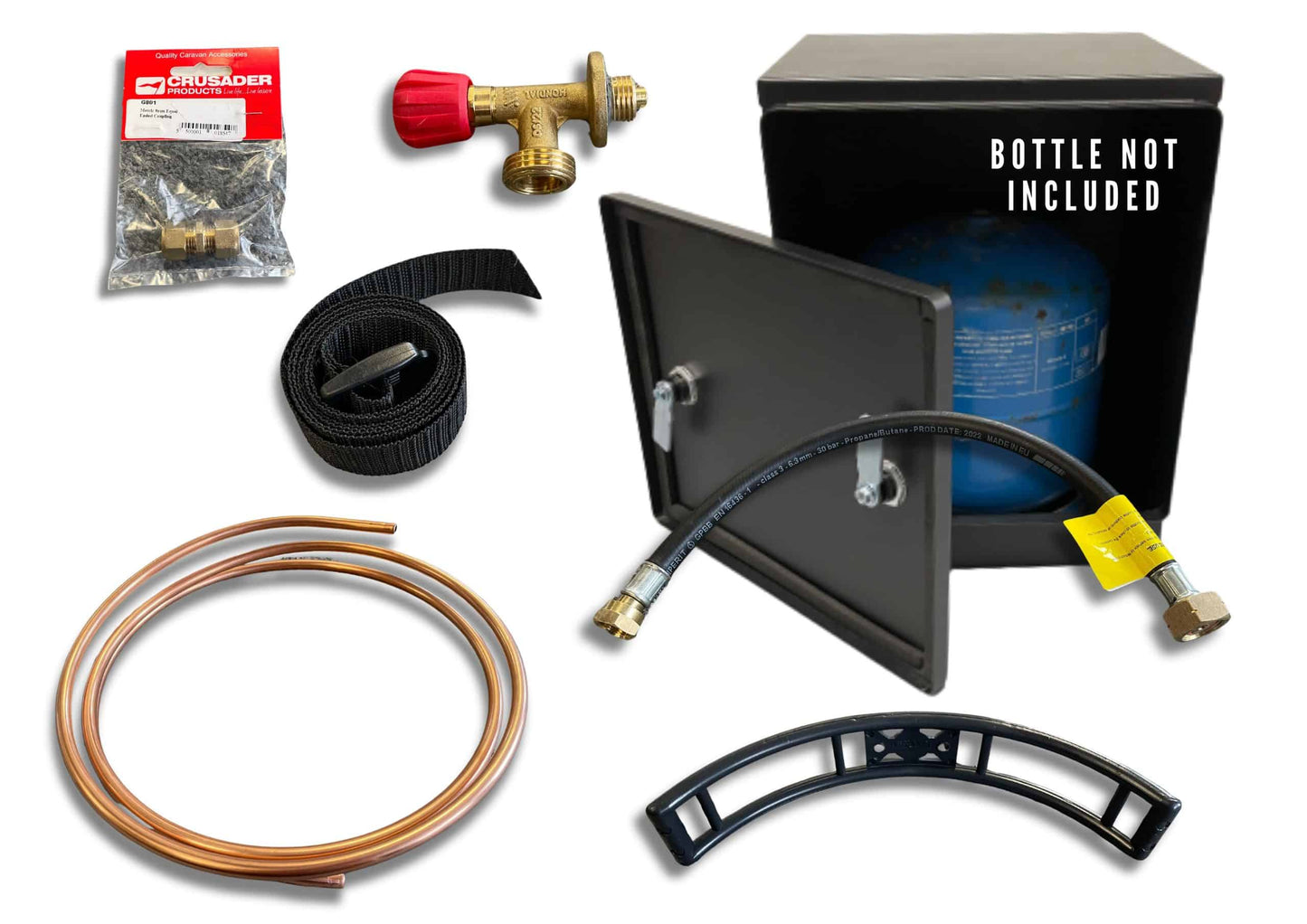 Metal Gas Box 904, 907 Camping Gaz Locker with Truma Installation Kit