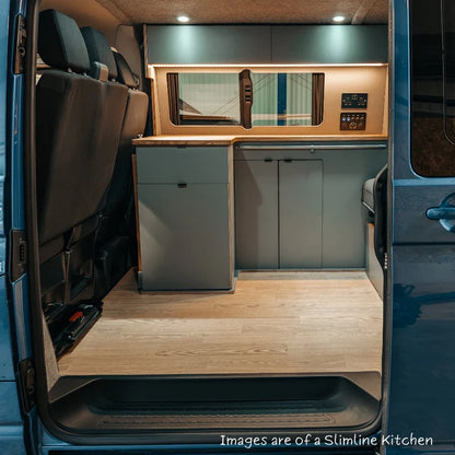 In stock now: VW FTC Slimline 130 Campervan Kitchen interior (White)