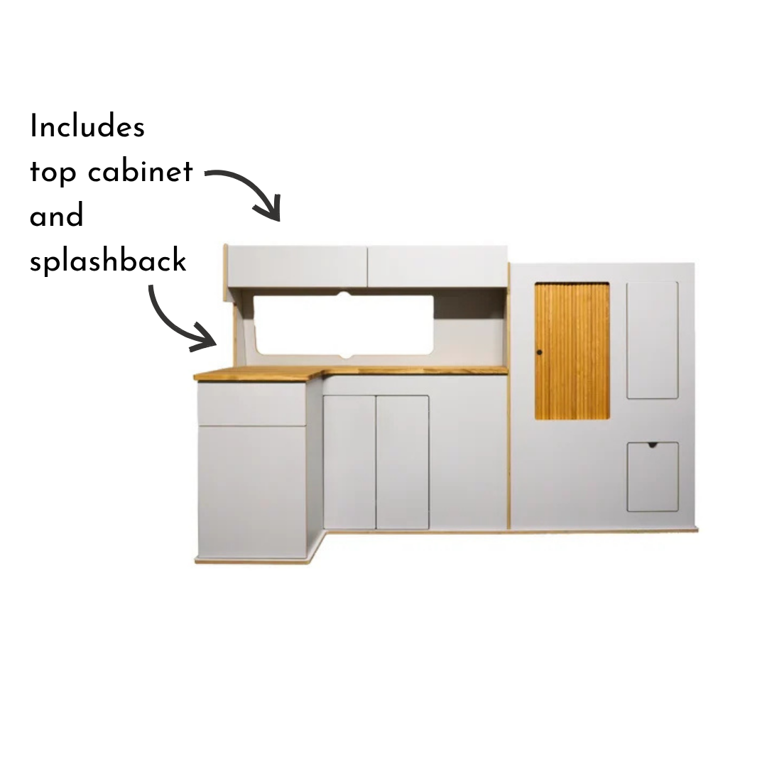 In stock now: VW FTC Slimline 130 Campervan Kitchen interior (White)