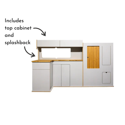In stock now: VW FTC Slimline 130 Campervan Kitchen interior (White)