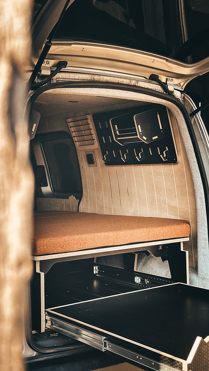 Cuillin: Full Width & 3/4 bed option for Small/Medium Vans with storage options