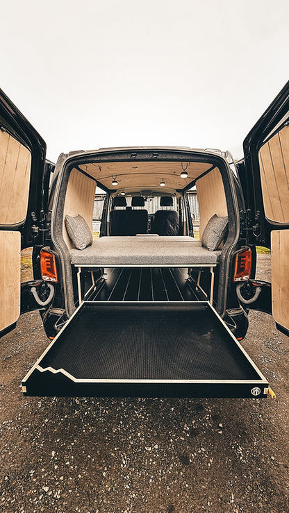 Cuillin: Full Width & 3/4 bed option for Small/Medium Vans with storage options