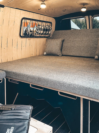 Cuillin: Full Width & 3/4 bed option for Small/Medium Vans with storage options