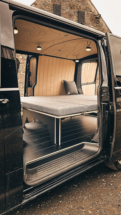 Cuillin: Full Width & 3/4 bed option for Small/Medium Vans with storage options