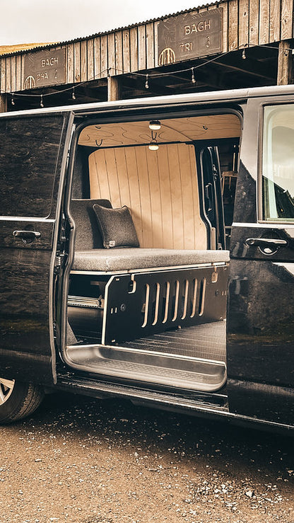 Cuillin: Full Width & 3/4 bed option for Small/Medium Vans with storage options