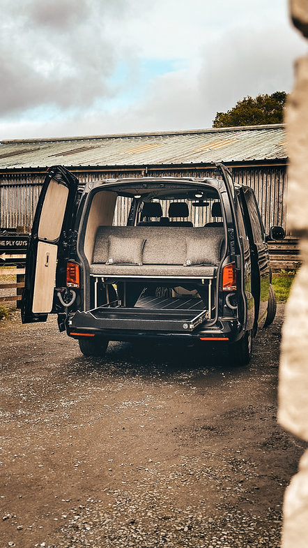 Cuillin: Full Width & 3/4 bed option for Small/Medium Vans with storage options