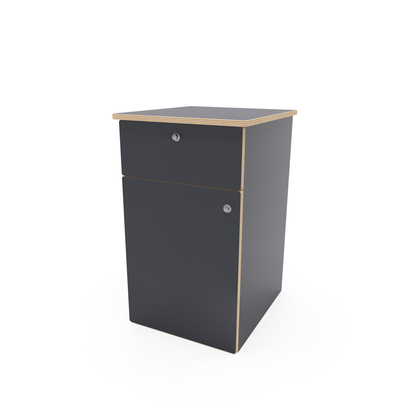 Small Laminated Ply Side Cabinet With Fridge Pod