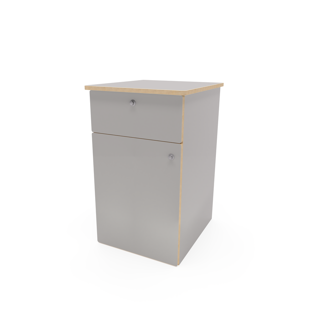 Small Laminated Ply Side Cabinet With Fridge Pod