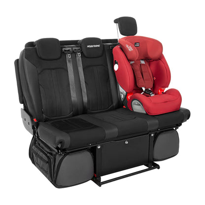 Mobiframe Bed Bench on Rails - 3 Seater