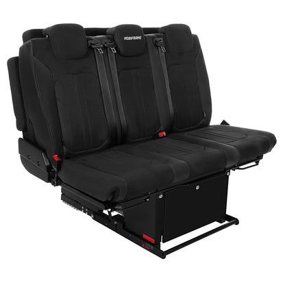 Mobiframe Bed Bench on Rails - 3 Seater