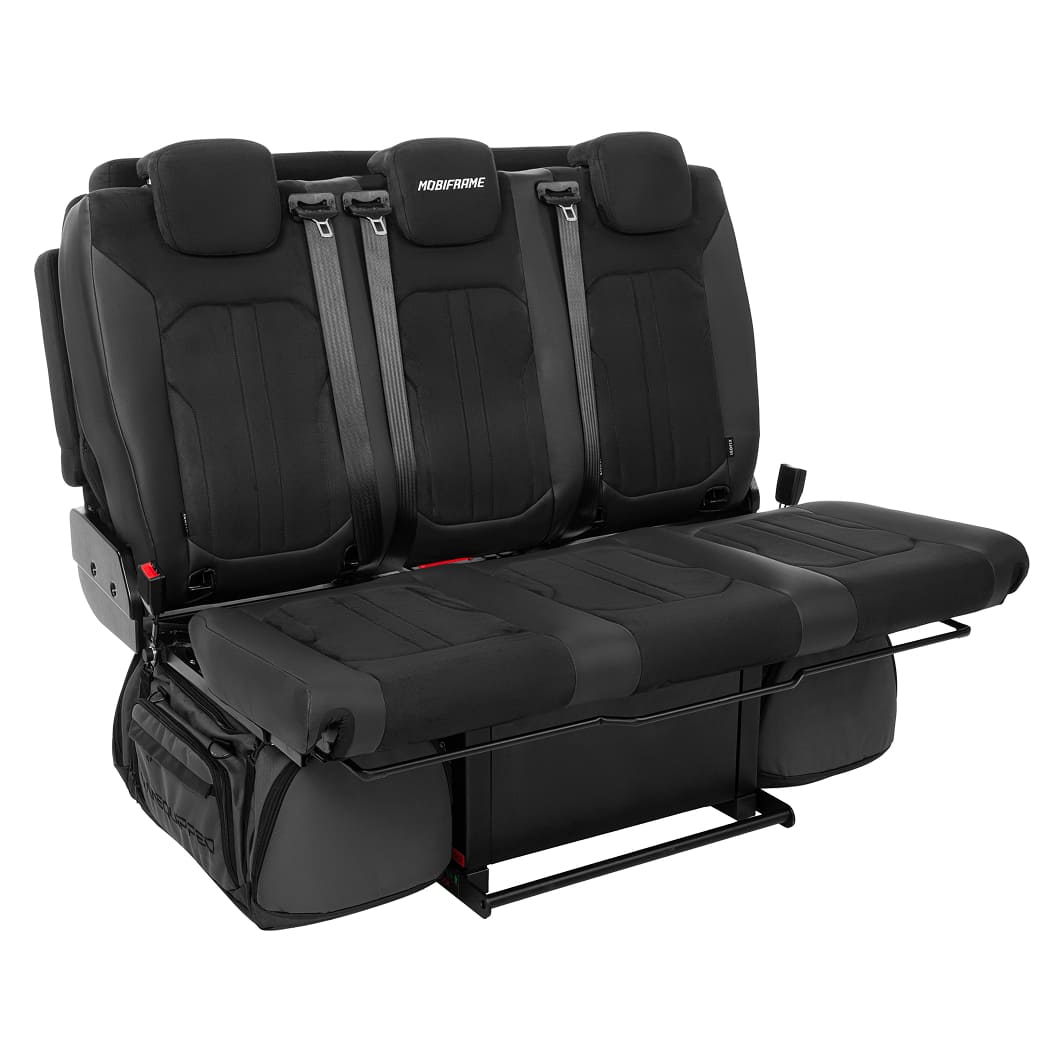 Mobiframe Bed Bench on Rails - 3 Seater