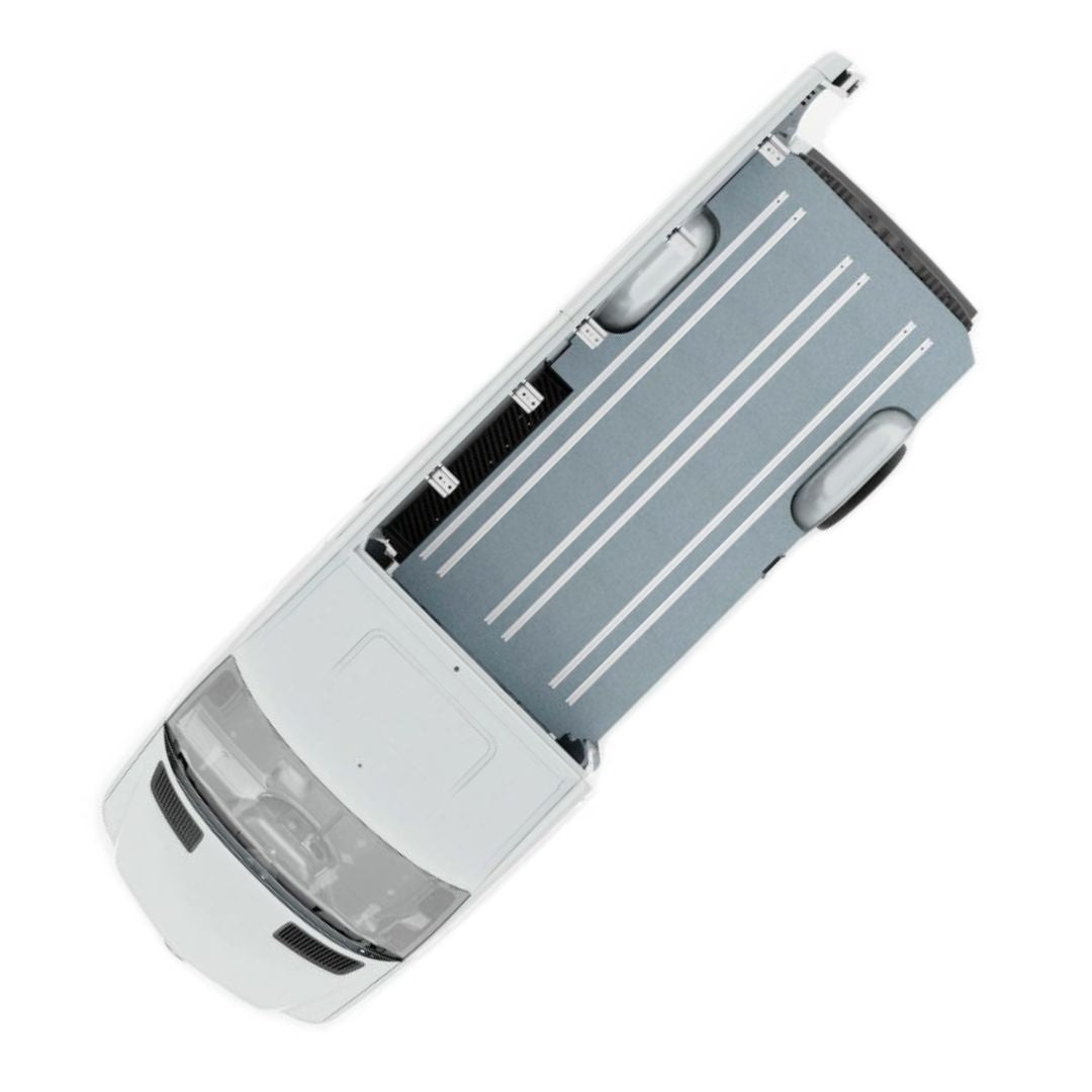 Mobiframe Bed Bench on Rails - 3 Seater