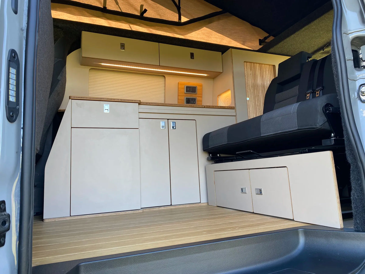 VW T7 / New Ford Transit Custom Slimline 120 Campervan Kitchen interior