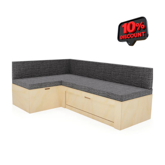 Plain Ply L Shaped Universal Bed