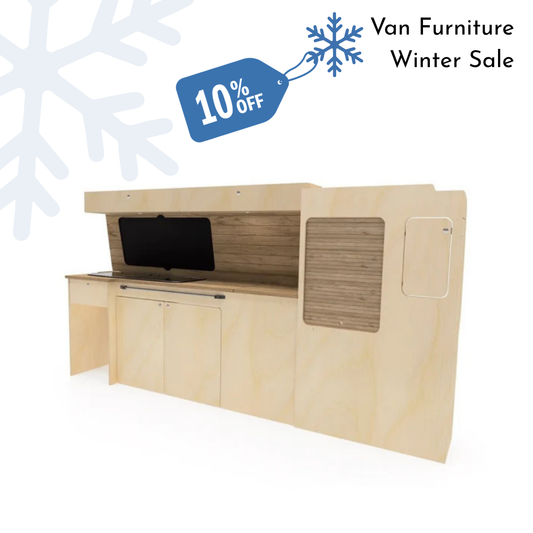VW T5/T6 Plain Birch Ply Campervan Kitchen Interior Unit