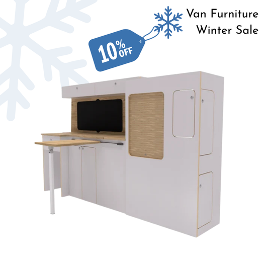 Square Backed Universal Campervan Kitchen Interior Unit