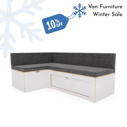 Laminated L Shaped Universal Bed