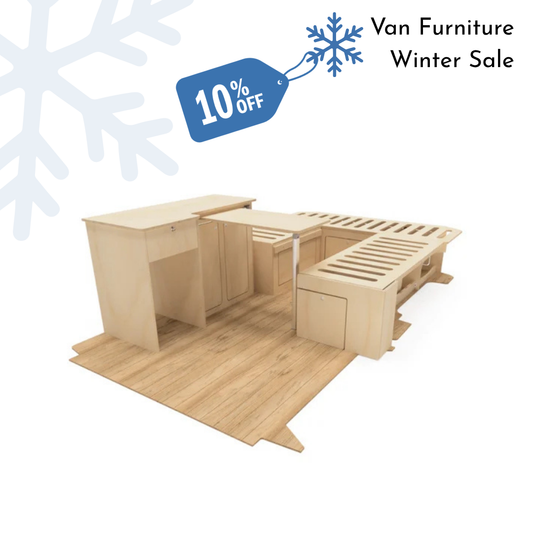 Plain Ply U-Shaped Campervan Interior