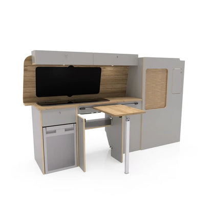 In stock now: VW T5/T6 Campervan Kitchen Interior Unit (Light grey)