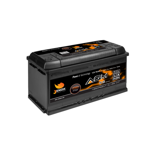 Low Height 12V 105AH Jenox AGM Leisure Battery
