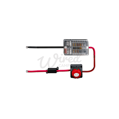Camper Van / Motorhome 12V 12 Way Blade Fuse Box & Isolator Wiring Kit
