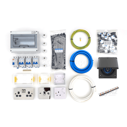 DIY Self Build 240V Camper Van Mains Hook Up Kit With Victron Battery Charger