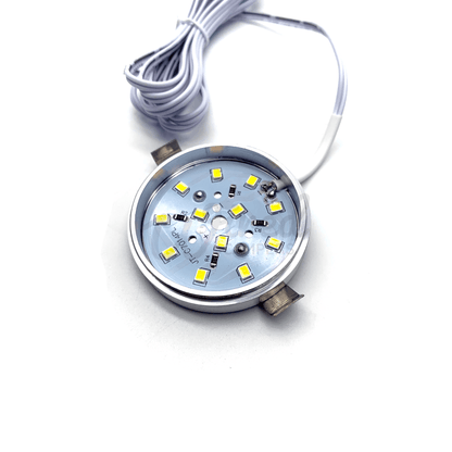 Camper Van Linkable Silver 12V DC Warm White LED SMD Ceiling Lights - Recess Mount