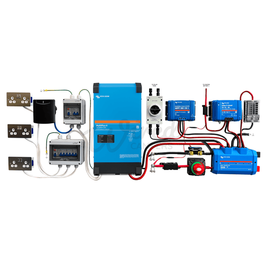 Victron Energy 3000VA Off Grid Mains Kit With Orion & SmartSolar - Multiplus-II 12/3000/120