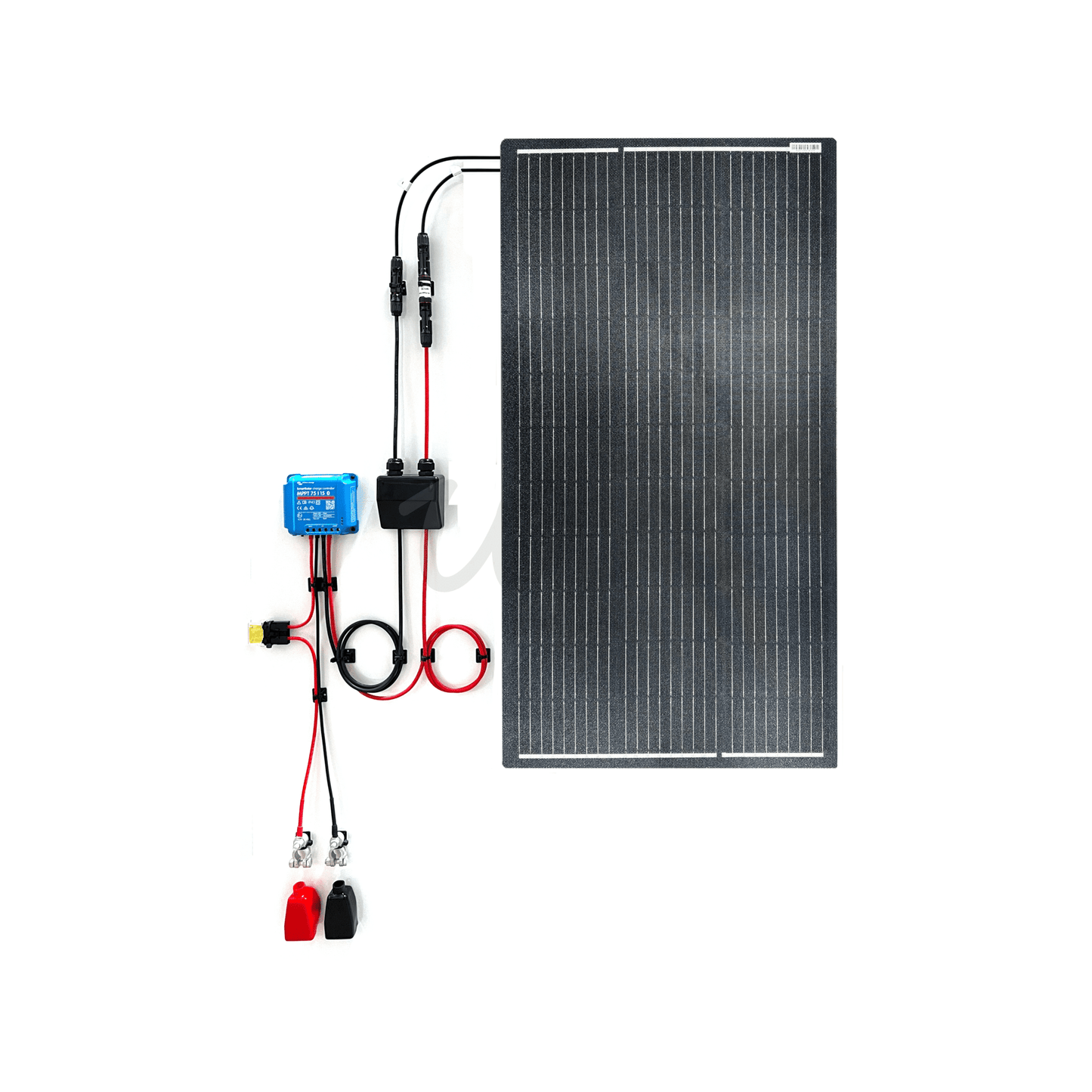 Victron Energy SmartSolar 75/15 MPPT & 100W Semi Flexible Mono Solar Panel Camper Van Kit