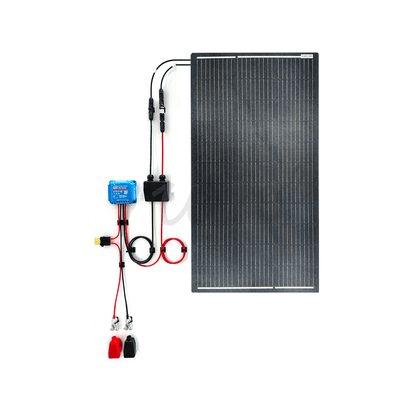 Victron Energy SmartSolar 75/15 MPPT & 100W Semi Flexible Mono Solar Panel Camper Van Kit