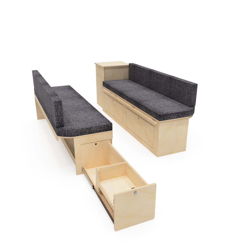 Plain Ply Side Pod Campervan Interior