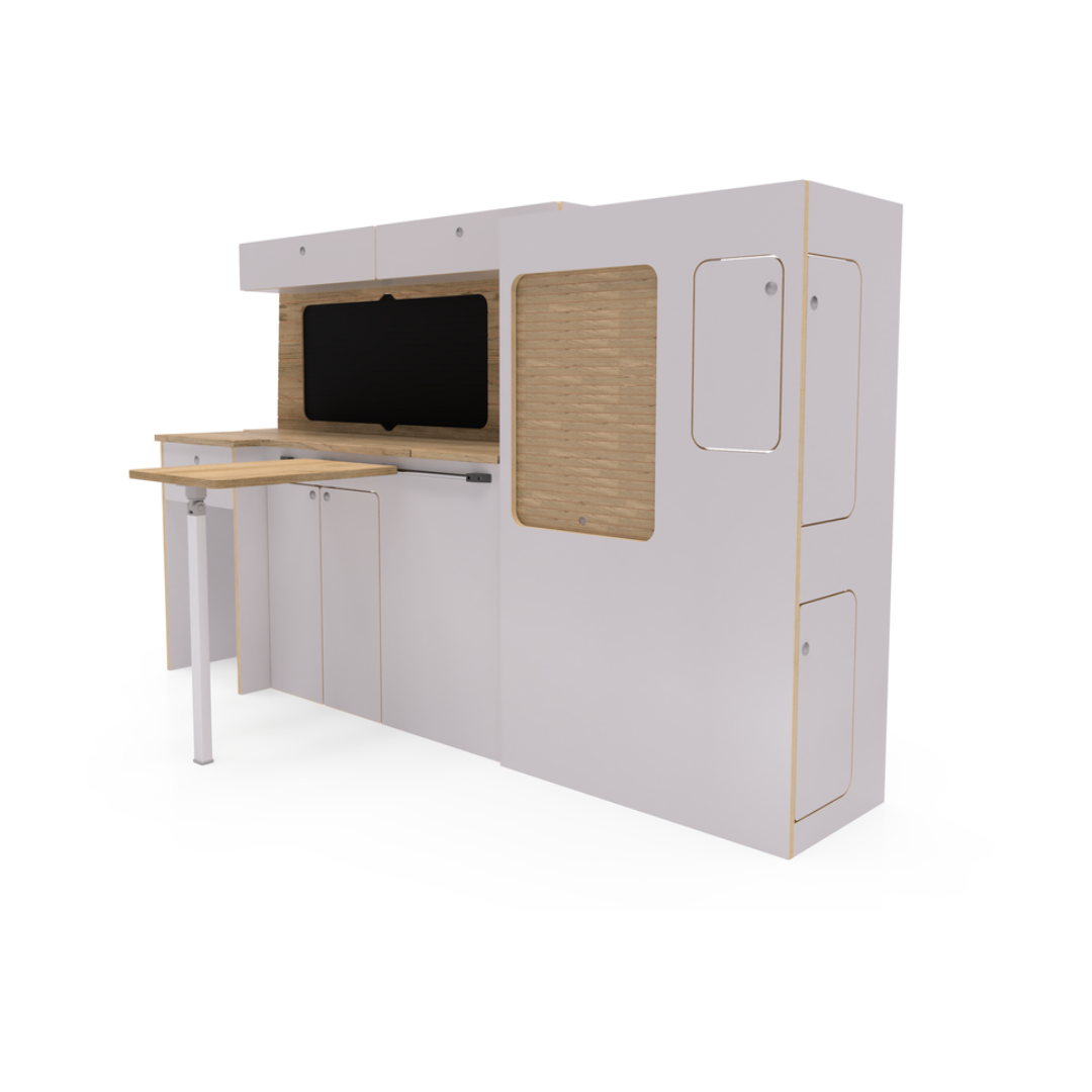 Square Backed Universal Campervan Kitchen Interior Unit