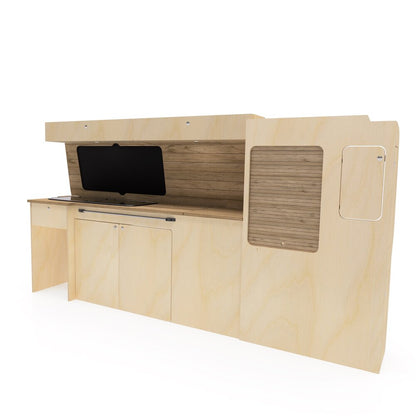 VW T5/T6 Plain Birch Ply Campervan Kitchen Interior Unit