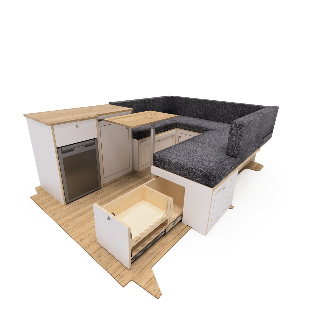 U-Shaped Campervan Interior